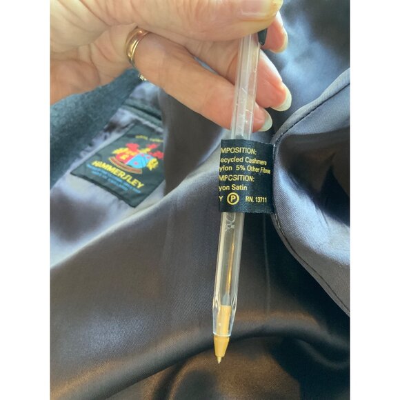 Hammersley men’s coat /Crombie/ outdoor cashmere wool blend made in England - Picture 15 of 16